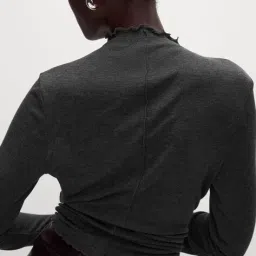 marks & spencer Lyocell Blend Funnel Neck Top image 5