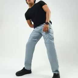 monte carlo Men Straight Track Pants with Elasticated Drawstring Waist image 5