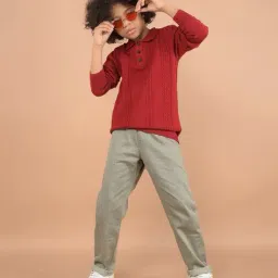 crimsoune club Boys Self-design Chinos image 5