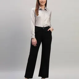 rare camel Women Spread Collar Shirt with Full Sleeves  image 5