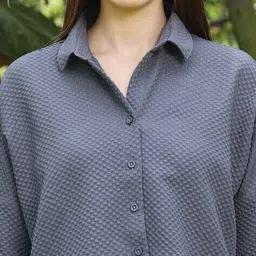 pinacolada Women Relaxed Fit Shirt with Spread Collar image 5