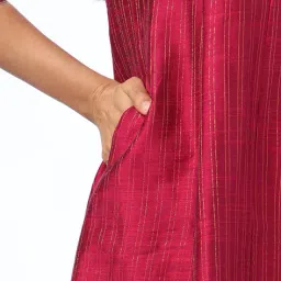 avaasa mix n' match Women A-Line Kurta with Insert Pockets image 5
