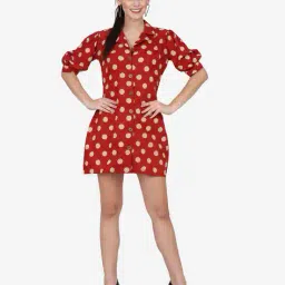 revangi Women Polka-Dot Relaxed Fit Top image 5