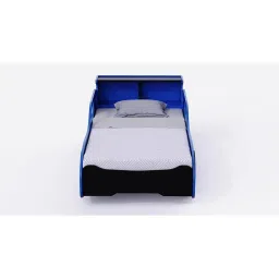 boingg! - a happy start Fire Engineered Wood Open Storage Bed in Blue Colour image 3