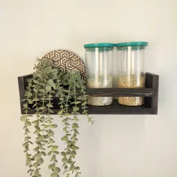 symplify Fredrik Wooden Wall Shelf Organiser image 4