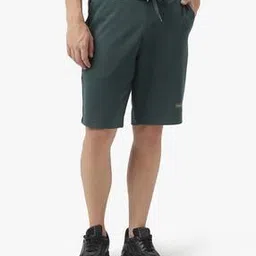 Mid-Rise Shorts with HD Logo Print-image-12