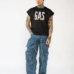 gas Men Mid-Rise Multi-Pocket Utility Cargo Jeans-picture-44