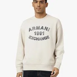 armani exchange Sweatshirt with Embroidered Logo-picture-39