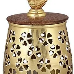 generic Metal Aviary Tealight Candle Holder with Lid for Home and Dinning Table Decoration image 2