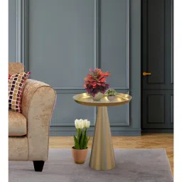 Metalsmith Designer Metal Cone Side Table For Indoor, Outdoor, Home and Office image 1