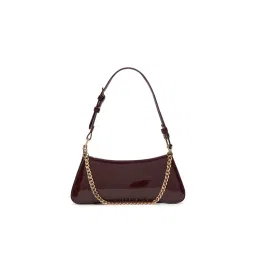 Aldo Jobelle Maroon Womens Shoulder Bag with Detachable Strap and Handle-picture-27