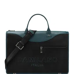 Da Milano Unisex Textured Leather 15 Inch Laptop Bag-picture-19