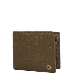 Da Milano Men Typography Textured Leather Two Fold Wallet image 2