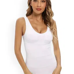 Poftik Sleeveless Camisoles-1PC_S_F008_WHITE_CAMISOLE__A image 1