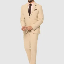 Blackberrys Self Design Slim-Fit Two-Piece Formal Suit image 3
