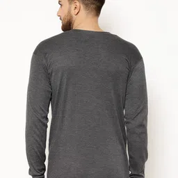 mack jonney VIMAL JONNEY Men Black Pack of 2 Solid Thermal Top image 3