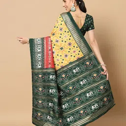 RACHNA Geometric Printed Patola Saree image 5