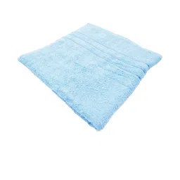 BOMBAY DYEING Flora Blue 400 GSM Pure Cotton Bath Towel image 2