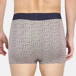 Pepe Jeans Men Grey & Black Printed Cotton Trunk CLT05-ALLOY AOP-S image 4