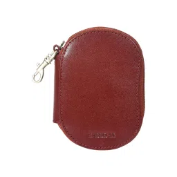 Sassora Premium Leather Zip Closure Unisex Rfid Travel Key Case image 3