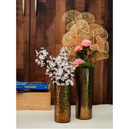 Ekhasa Unbreakable Metallic Gold Flower Vase-picture-11