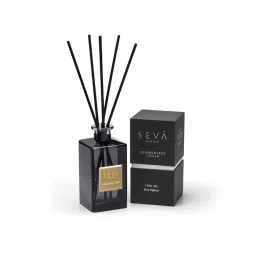 SEVA HOME Black Summertime Cedar 5 Fiber Rattan Reed Sticks Diffuser Room Freshener for Home image 3