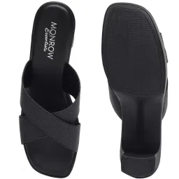 Monrow Drew Black Block Heels image 4