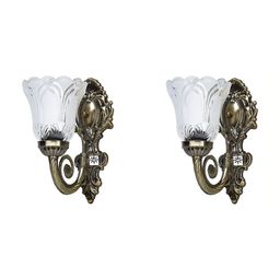Areezo Metallic Toned 2 Pcs Metal Wall Lamp-picture-47