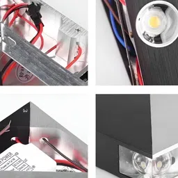 Areezo Green & Pink Metal Wall Lamp With Bulb image 3