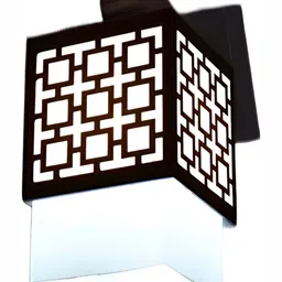 Areezo Brown Rectangle Shaped Wall Lamp image 3