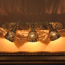 Fos Lighting Gold-Toned Antique Styled Decorative Triple Spot Light-picture-19