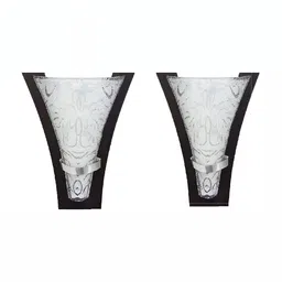 Whiteray Black 2 Pieces Textured Glass Contemporary Wall Lamp-image-84