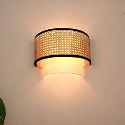 Fos Lighting Beige Half Drum Shaped Contemporary Wall Lamp-picture-25