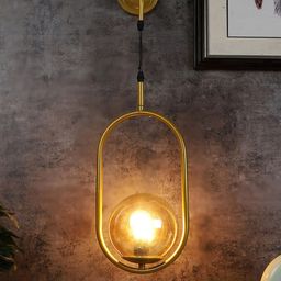 decorativeray Gold-Toned Abstract Shaped Metal Wall Lamp-picture-5