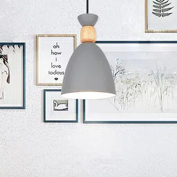 Homesake Grey Wood Pendant Modern Ceiling Lamp-image-40