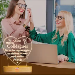 APNAPHOTO Blue Printed Acrylic Contemporary Abstract Shaped Table Lamp image 5