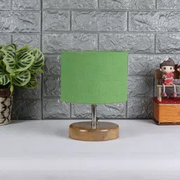 Devansh Green Traditional Table Lamp With Jute Shade image 3