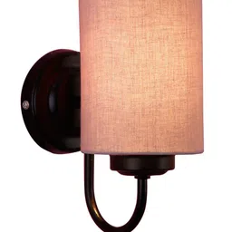 Devansh Grey Cotton Wall Mounted Lamp image 2