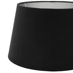 Pure Home and Living Black & Grey Cotton Lamp Shade With Lining image 2
