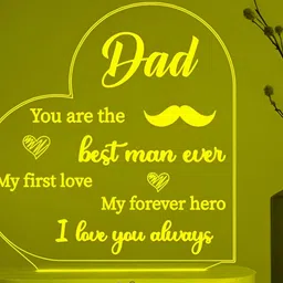 APNAPHOTO Yellow Printed Acrylic Contemporary Abstract Shaped Table Lamp image 2