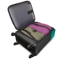 Harissons Textured Soft Sided Medium Wingman Upright Luggage With Laptop Compartment image 4