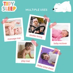 TIDY SLEEP Kids Set Of 2 Red Water Proof Mattress Protector image 2
