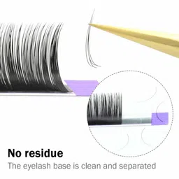 NAGARAKU Women Black W Eyelash Extension 4D Premade J Curl Eye Lashes image 5