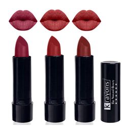 krayons Set Of 3 The Natural Beauty Matte Lipstick - ShockingPink, CherryMaroon, SignalRed-picture-43