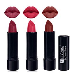 krayons Set Of 3 The Natural Beauty Matte Lipstick -ShockingPink, FirstCrush, CherryMaroon-picture-36