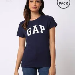 gap Pack of 2 Brand Print Slim Fit T-Shirts-picture-45