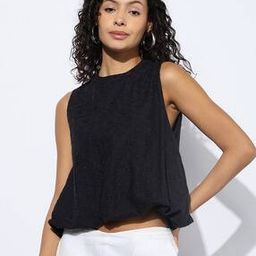 svrnaa by azorte Cotton Schiffli Balloon Top-picture-8