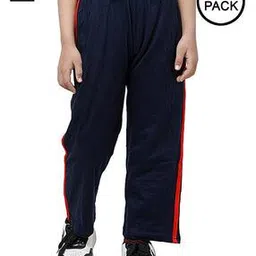 indiweaves Boys Pack of 2 Straight Track Pants with Contrast Taping-picture-11