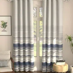 urban space Pack of 2 Printed Long Door Curtains image 1