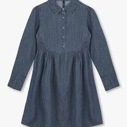 rio girls Girls Denim Fit & Flare Dress-picture-5